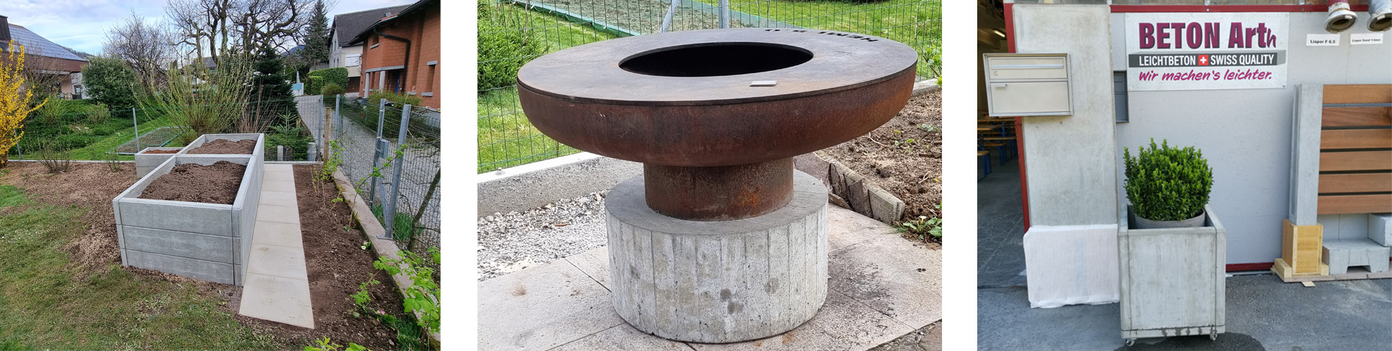 Leichtbetonprodukte für Haus und Garten